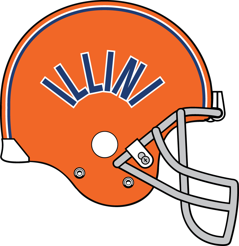 Illinois Fighting Illini 1980-1982 Helmet Logo diy iron on heat transfer